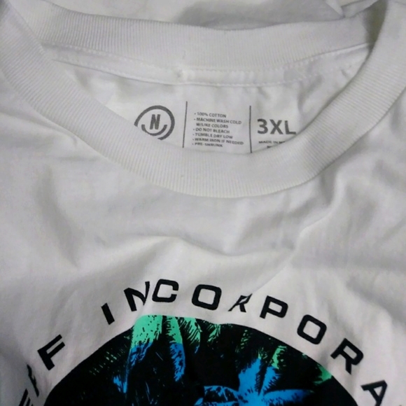 Neff Living the dream white T-shirt men size 3XL NWT - Picture 4 of 4